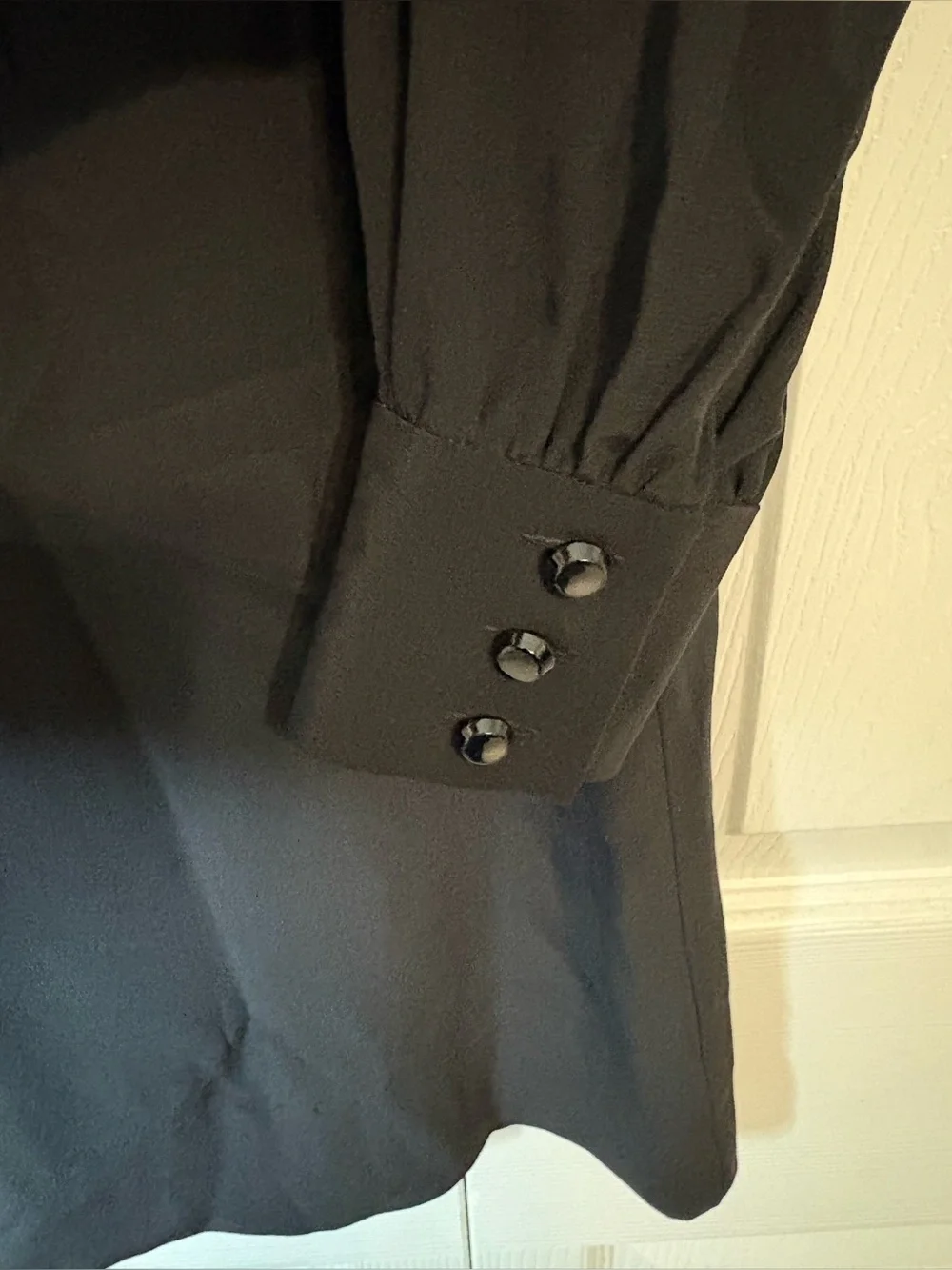 Kate Spade Black Silk Mini Shirt Dress Size 4 Minimalist Classic Quiet Luxury
